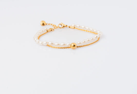 Aura Quration: Elevated Elegance - Double the Love Bracelet