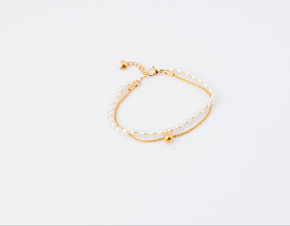 Aura Quration: Elevated Elegance - Double the Love Bracelet
